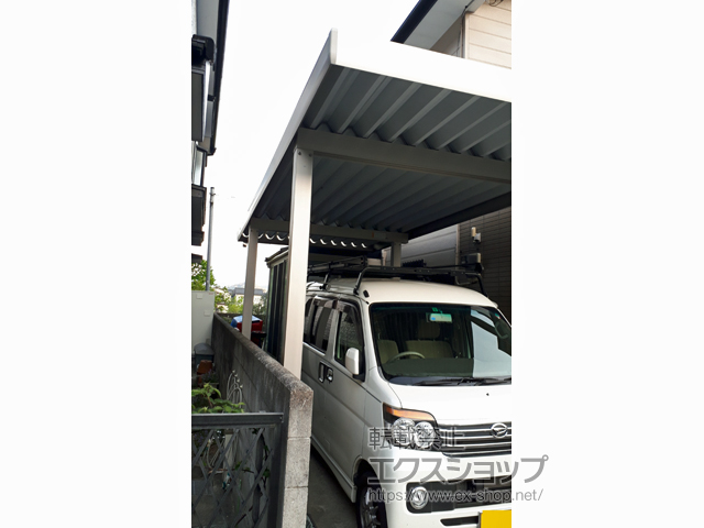 愛媛県宇和島市ののカーポート レオンポートneo 角柱 積雪〜50cm対応 施工例