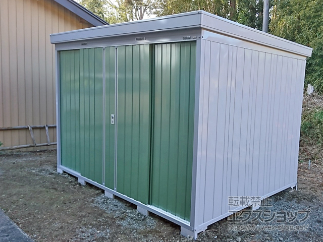 宮城県東松島市のの物置・屋外倉庫 ネクスタ 一般型 3050×2210×2020 NXN-65S-OG 施工例