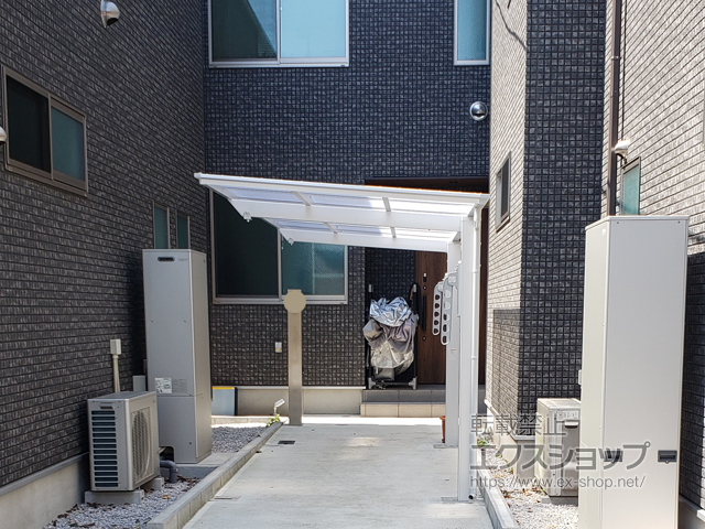 東京都練馬区ののサイクルポート・駐輪場 フーゴFミニ (フラットスタイル) 積雪〜20cm対応 施工例