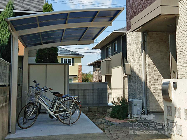 広島県東広島市ののカーポート プレシオスポート 積雪〜20cm対応 施工例