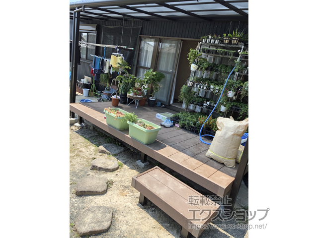 愛知県安城市ののウッドデッキ リウッドデッキ 200 施工例