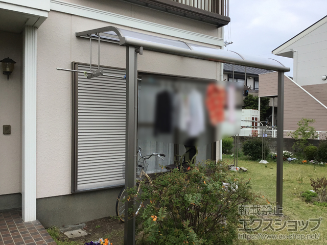 徳島県板野郡北島町ののテラス屋根 スピーネ R型 テラスタイプ 単体 積雪〜20cm対応 施工例