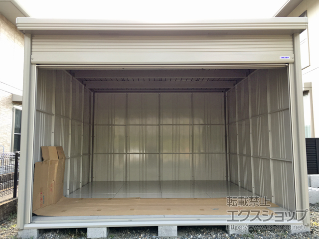 栃木県芳賀郡市貝町のの物置・屋外倉庫 Mr.ストックマンダンディ (シャッター扉) 一般型 2900×2990×2110 NDE-2929-W 施工例