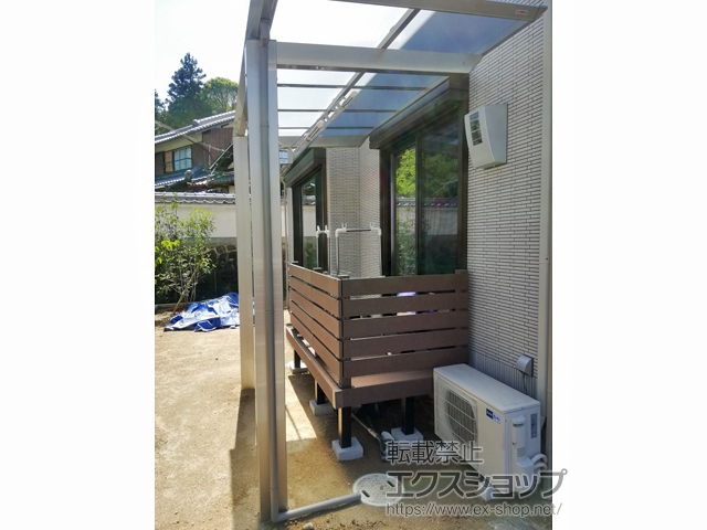 奈良県生駒市ののウッドデッキ リウッドデッキ 200 施工例