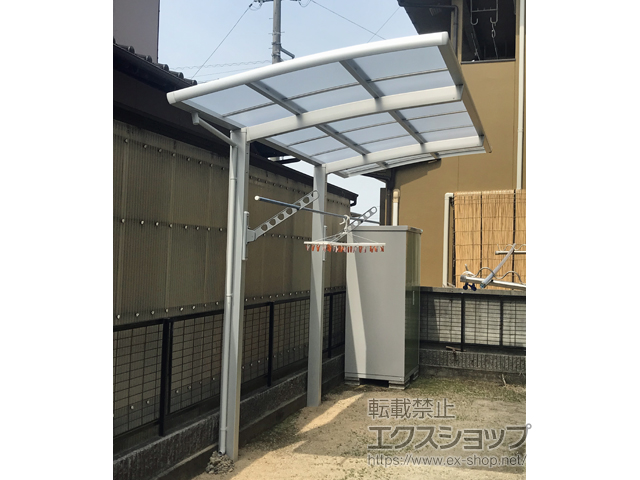 岡山県倉敷市ののサイクルポート・駐輪場 ネスカRミニ (ラウンドスタイル) 積雪〜20cm対応 施工例