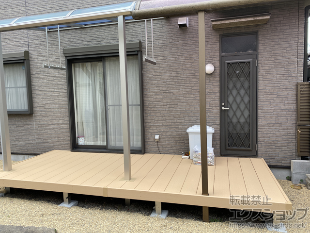 奈良県奈良市ののウッドデッキ リウッドデッキ 200 施工例
