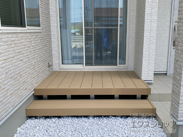 宮城県登米市ののウッドデッキ リウッドデッキ 200 施工例