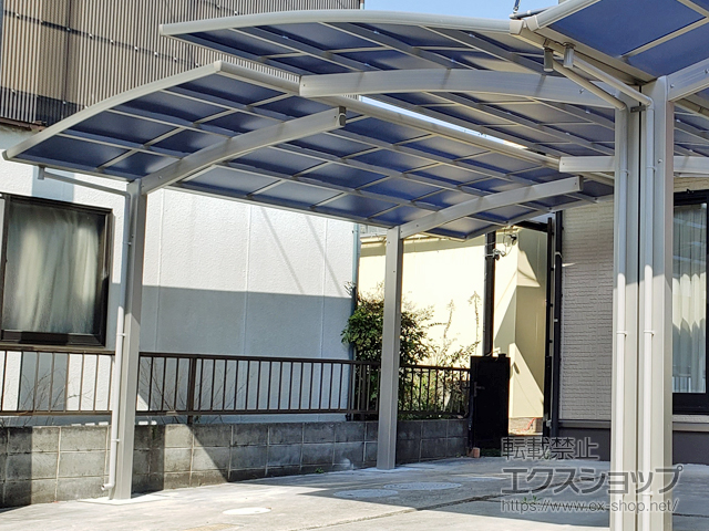 岡山県岡山市ののカーポート プレシオスポート 積雪〜20cm対応 施工例