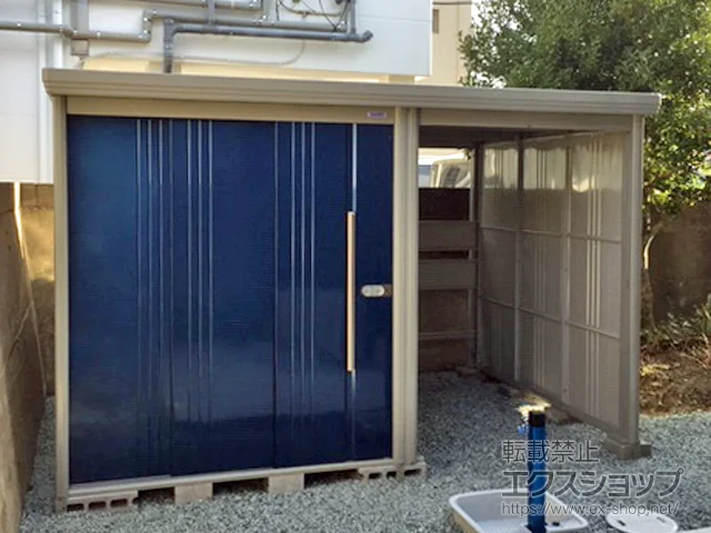 福島県南相馬市のタクボの物置・収納・屋外倉庫 Mr.ストックマン プラスアルファ 一般型 3347×2290×2110(TP-3322) 施工例