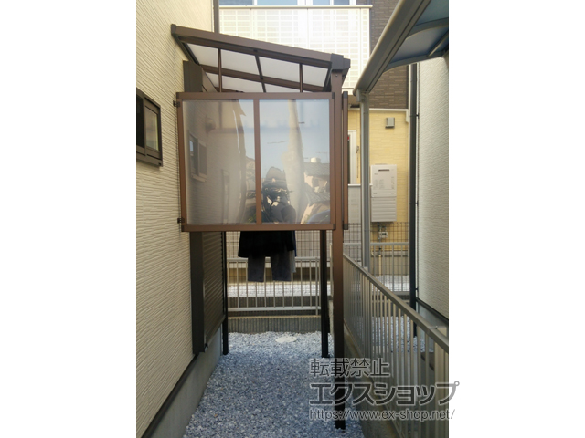 福岡県北九州市ののテラス屋根 ソラリア F型 テラスタイプ 単体 積雪〜20cm対応 施工例