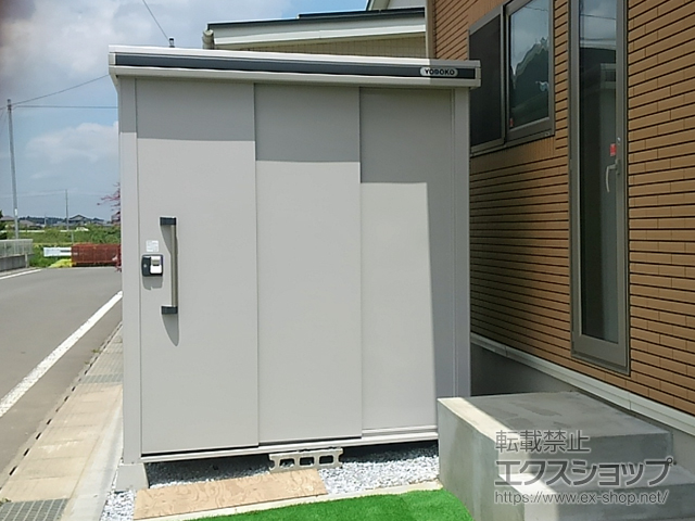 青森県三沢市のの物置・屋外倉庫 エルモ 積雪型 1870×1870×2119 LMDS-1818-CB 施工例