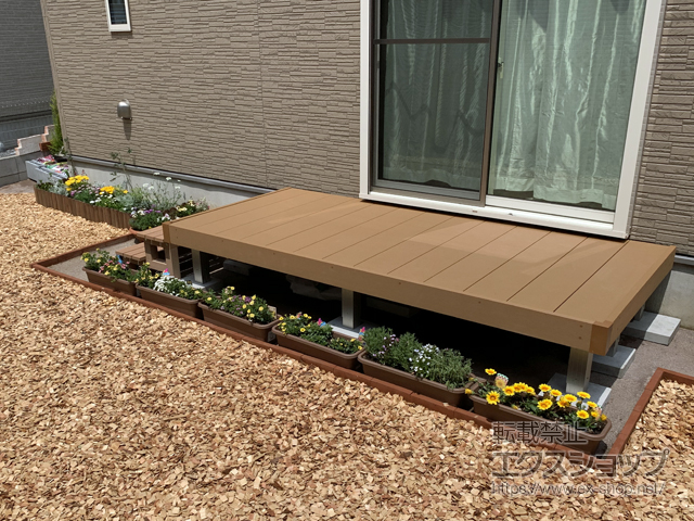 千葉県佐倉市ののウッドデッキ マージウッドデッキ 施工例