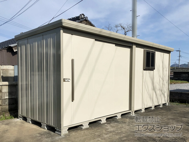 大分県宇佐市のの物置・屋外倉庫 Mr.ストックマンダンディ 一般型 5079×1922×2110 ND-5019-W 施工例