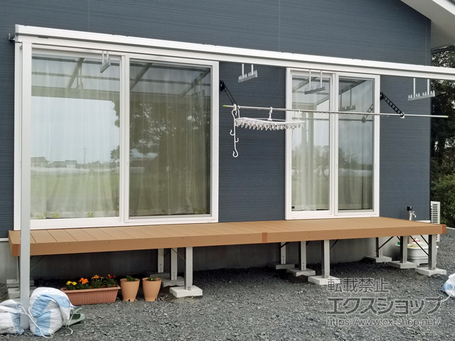 栃木県真岡市ののウッドデッキ リウッドデッキ 200 施工例