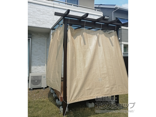 栃木県さくら市ののテラス屋根 サザンテラス (パーゴラ仕様) テラスタイプ 単体 施工例