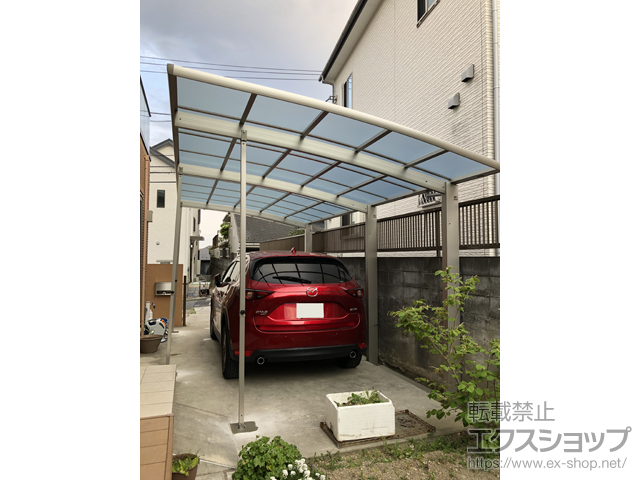 神奈川県横浜市ののカーポート レイナポートグラン 延長　積雪〜20cm対応 施工例