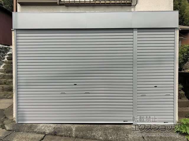 神奈川県愛甲郡愛川町ののガレージシャッター プラテアII スチールタイプ 手動式 施工例