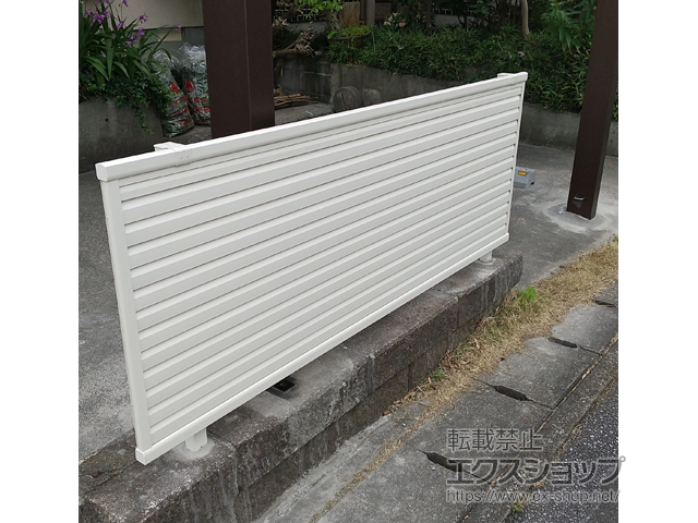 静岡県富士市ののフェンス・柵 ミエーネフェンス 目隠しルーバータイプ 施工例