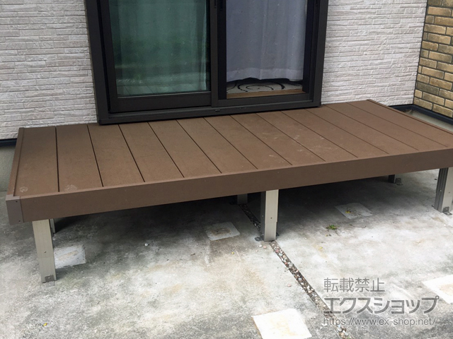 福岡県北九州市ののウッドデッキ マージウッドデッキ 施工例