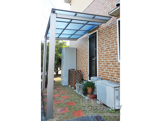 岡山県倉敷市ののサイクルポート・駐輪場 ネスカFミニ (フラットスタイル) 積雪〜20cm対応 施工例