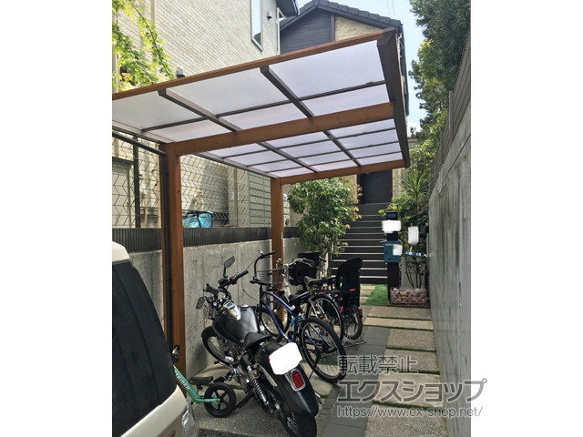 神奈川県藤沢市ののサイクルポート・駐輪場 アートポート ミニ 積雪〜20cm対応 施工例