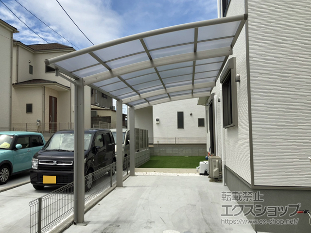 奈良県大和郡山市ののカーポート レイナポートグラン 延長　積雪〜20cm対応 施工例