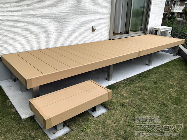 千葉県千葉市ののウッドデッキ リウッドデッキ 200 施工例