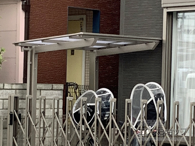 千葉県市川市ののサイクルポート・駐輪場 ネスカFミニ (フラットスタイル) 積雪〜20cm対応 施工例