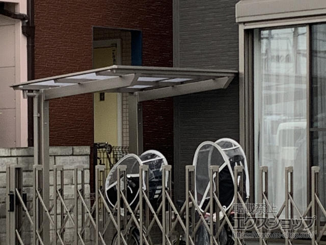 千葉県市川市ののカーゲート トリップゲートII 2型 スタンダード ノンレール 片開き 53S 施工例