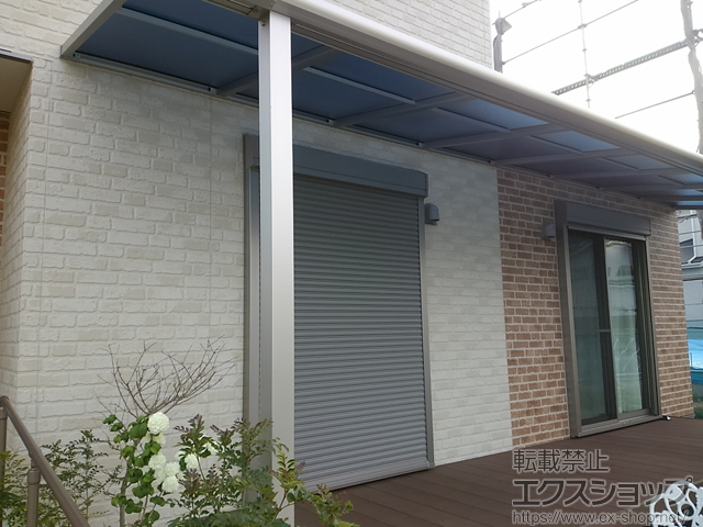 京都府木津川市ののテラス屋根 プレシオステラスII R型 テラスタイプ 連棟　積雪〜20cm対応 施工例