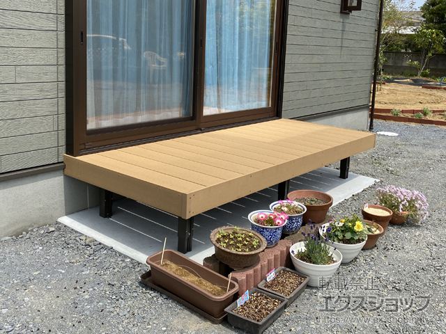 茨城県神栖市ののウッドデッキ 樹ら楽ステージ 施工例