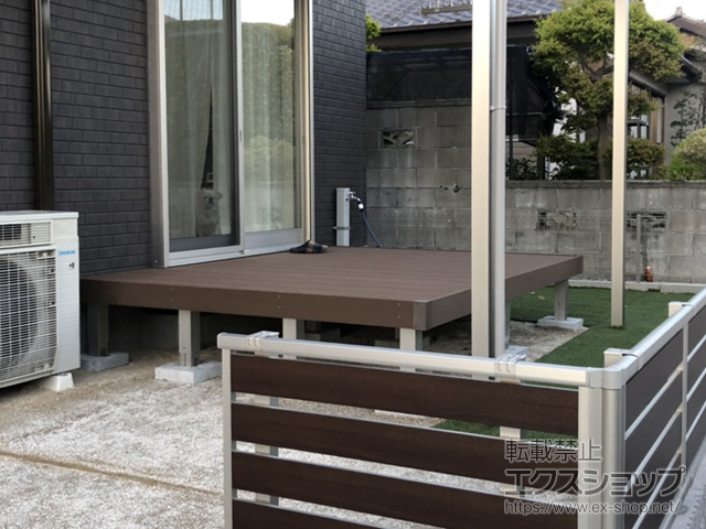 埼玉県加須市ののウッドデッキ マージウッドデッキ 施工例