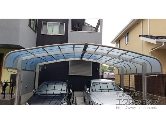 神奈川県川崎市ののカーポート レイナキャップポートグラン M合掌　積雪〜20cm対応 施工例