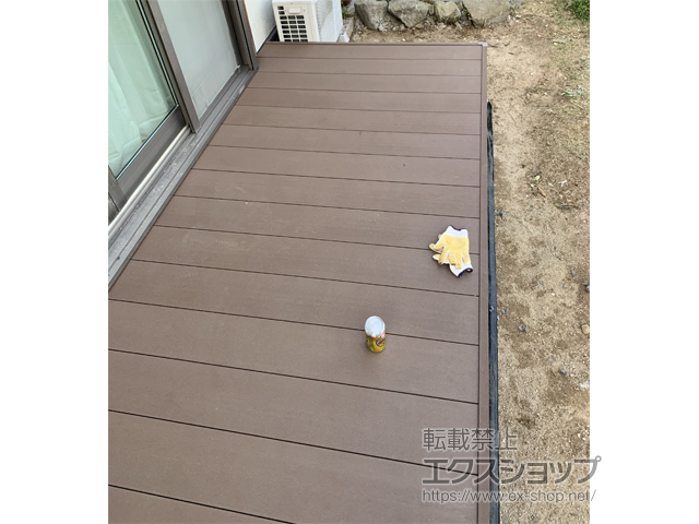 佐賀県鳥栖市ののウッドデッキ マージウッドデッキ 施工例