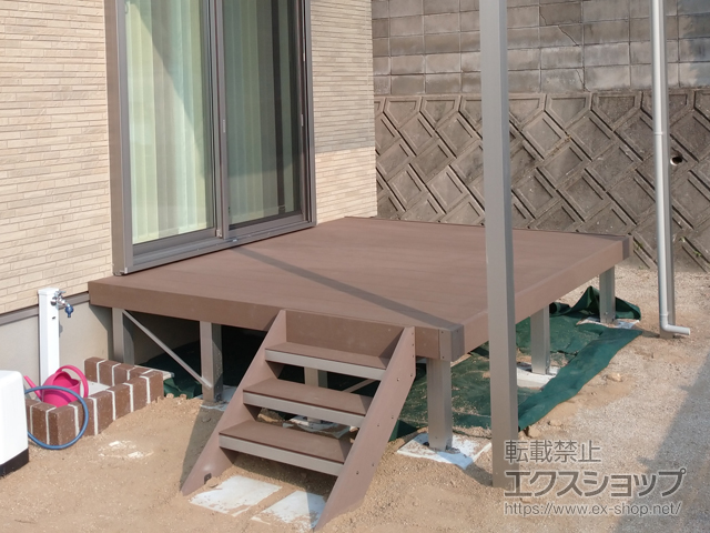 福岡県北九州市ののウッドデッキ マージウッドデッキ 施工例