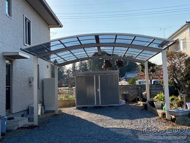 茨城県笠間市ののカーポート レイナツインポートグラン　積雪〜20cm対応 施工例