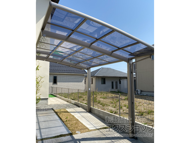 広島県広島市ののカーポート ネスカR (ラウンドスタイル) 積雪〜20cm対応 施工例