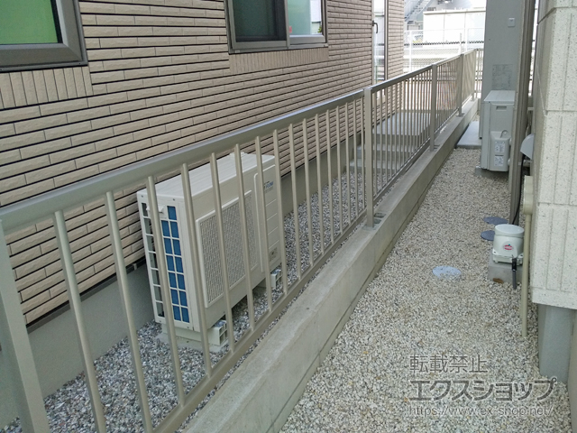 愛知県豊田市ののフェンス・柵 ミエッタフェンス 防犯たて格子タイプ 自由柱施工 施工例