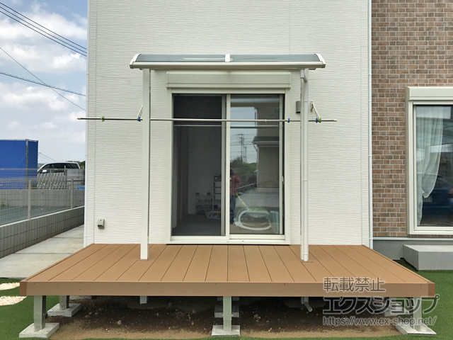 千葉県船橋市ののウッドデッキ リウッドデッキ 200 施工例