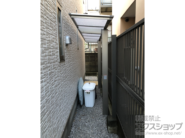 東京都国立市ののテラス屋根 フーゴF 独立テラスタイプ 単体 積雪〜20cm対応 施工例