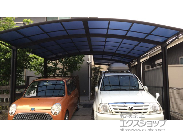 埼玉県行田市ののカーポート プレシオスポート ワイド 積雪〜20cm対応 施工例