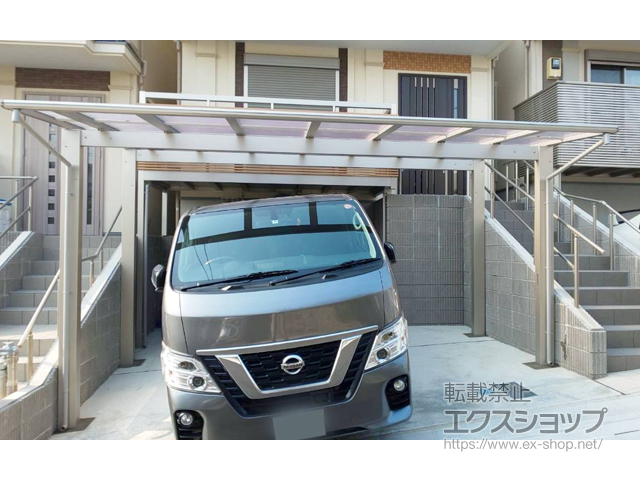 京都府乙訓郡大山崎町ののカーポート エフルージュ ツイン 積雪〜20cm対応 施工例