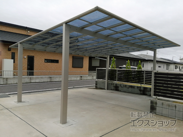 茨城県神栖市ののカーポート エフルージュ ツイン FIRST 積雪〜20cm対応 施工例