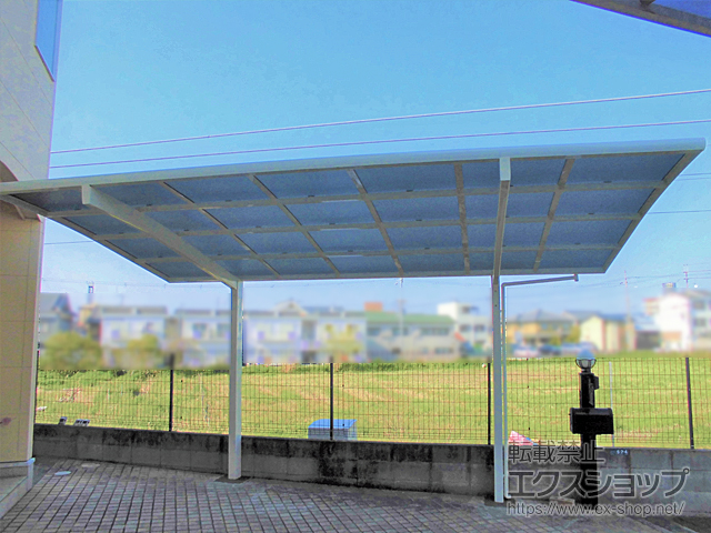 奈良県大和高田市ののカーポート ネスカR (ラウンドスタイル) 積雪〜20cm対応 施工例