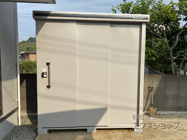 大分県大分市のの物置・屋外倉庫 エルモ 一般型 2220×1520×2360 LMD-2215H-CB 施工例