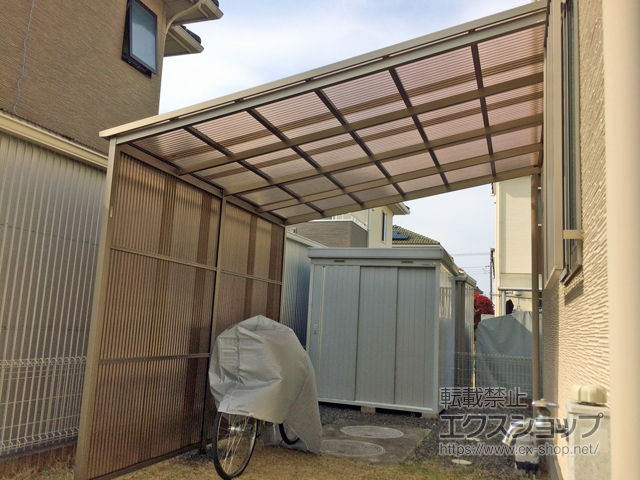 群馬県館林市ののストックヤード オイトック 波板囲い 基本タイプ 積雪〜20?対応 施工例