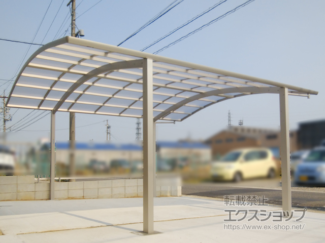 愛知県名古屋市ののカーポート プレシオスポート ワイド 積雪〜20cm対応 施工例