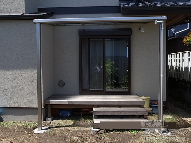 神奈川県三浦郡葉山町ののテラス屋根 ソラリア F型 テラスタイプ 単体 積雪〜20cm対応 施工例