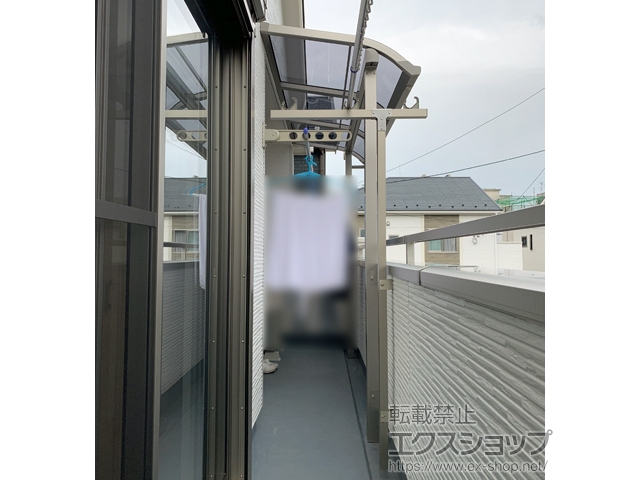 神奈川県川崎市ののバルコニー・ベランダ屋根 スピーネ R型 屋根タイプ 単体 積雪〜20cm対応 施工例