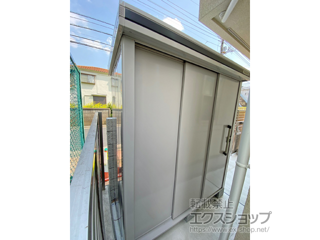 東京都三鷹市のの物置・屋外倉庫 エルモ 一般型 1870×820×2122（LMD-1808） LMD-1808-CB 施工例